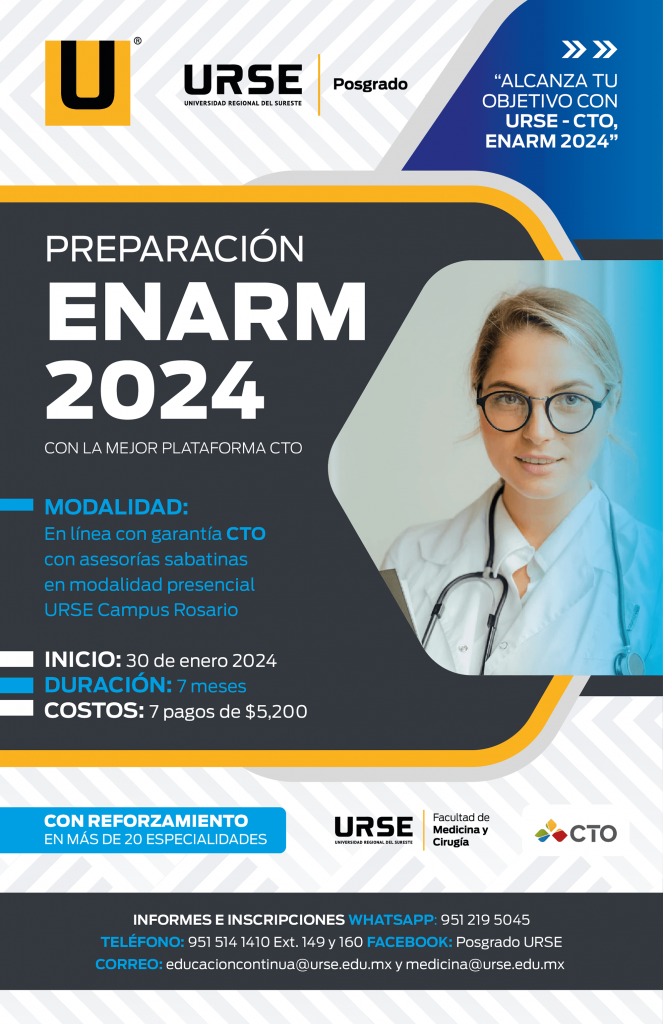 PREPARACIÓN ENARM 2024 CON LA MEJOR PLATAFORMA CTO URSE Universidad